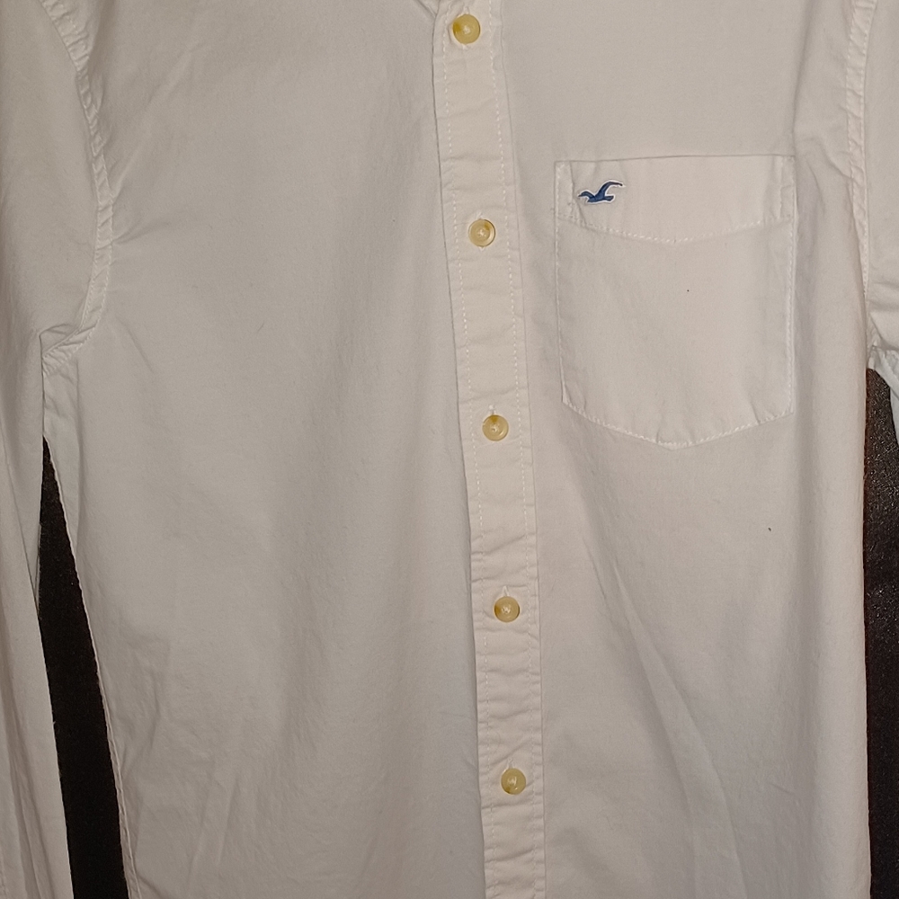 Hollister stretch long sleeve button up shirt